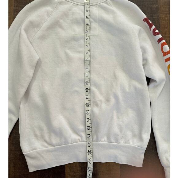 Aviator Nation Venice CA Rainbow Logo Crewneck Sweatshirt White Size XS - Picture 7 of 8
